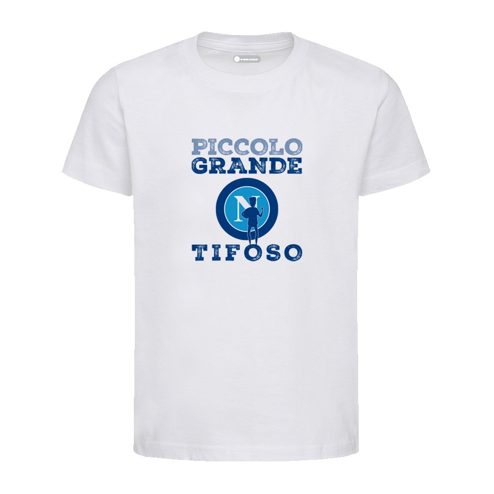 T-Shirt per bambino 100% cotone Piccolo Grande Tifoso NAPOLI