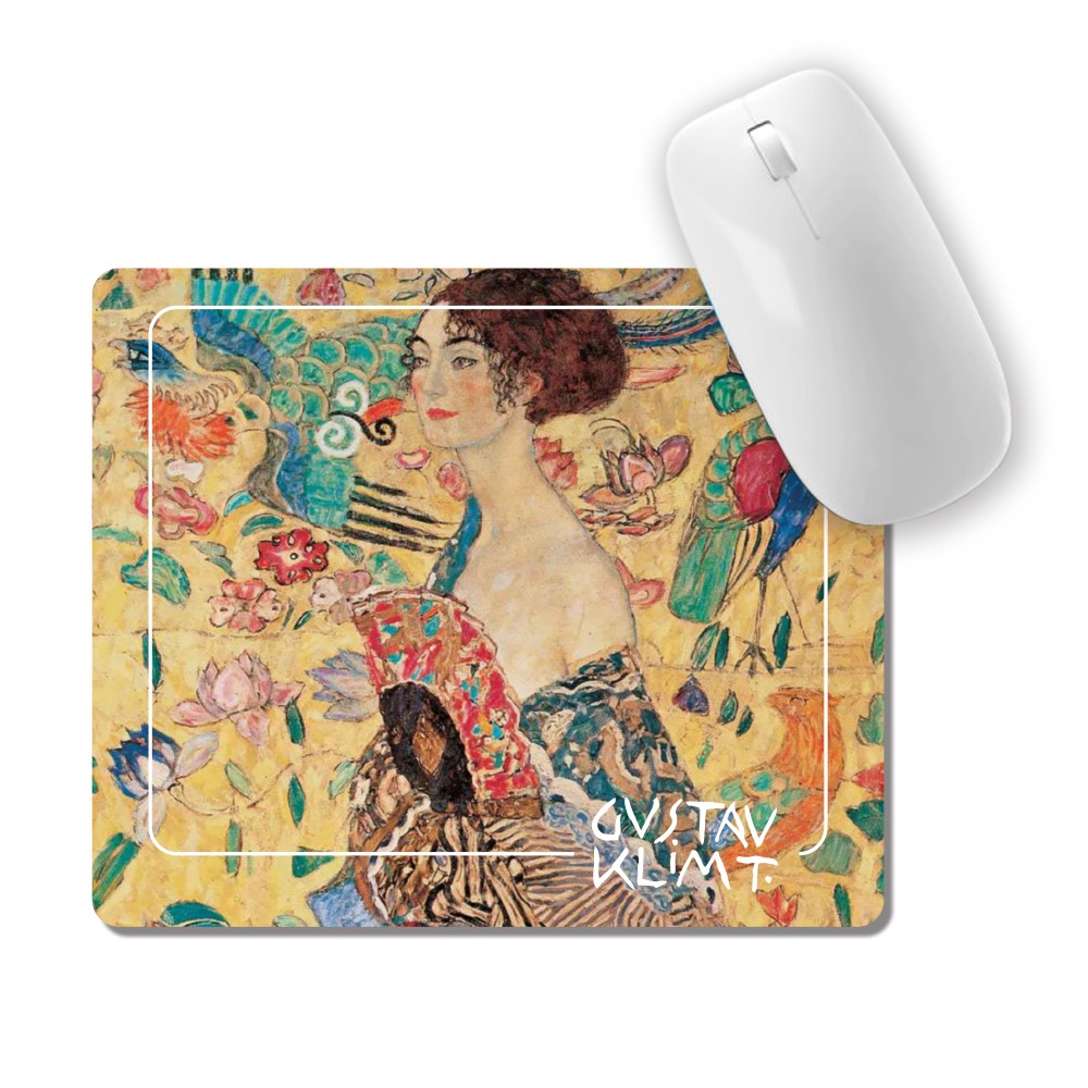 Tappetino Mouse Klimt "Signora con ventaglio"