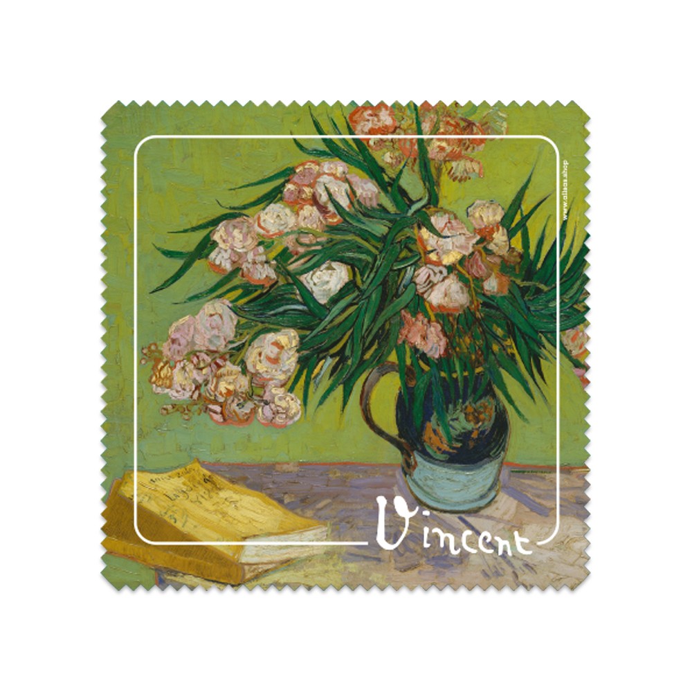 Pezzuola in Microfibra con stampa quadro Van Gogh "Vaso di Oleandri"