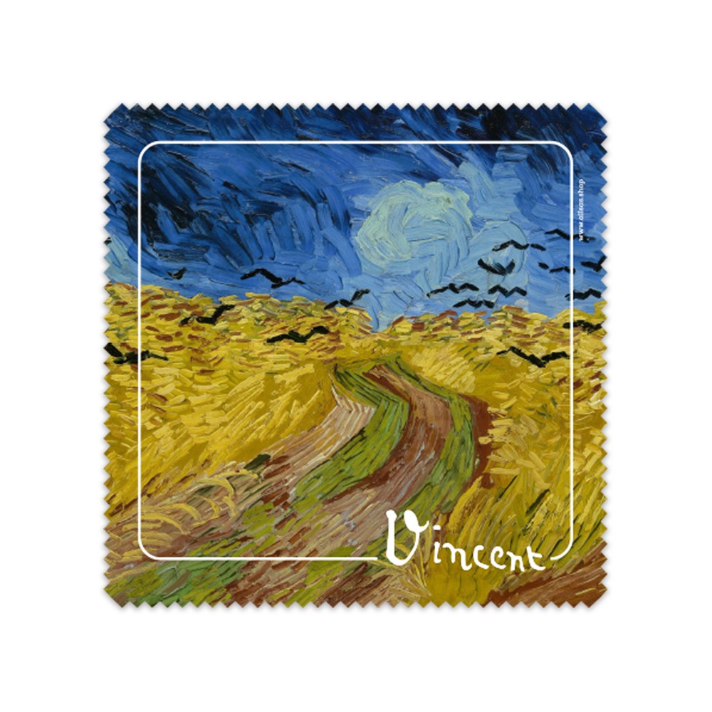 Pezzuola occhiali Van Gogh "Campo di grano con volo di corvi"