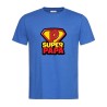 T-Shirt per uomo 100% cotone con scritta "Super Papà"