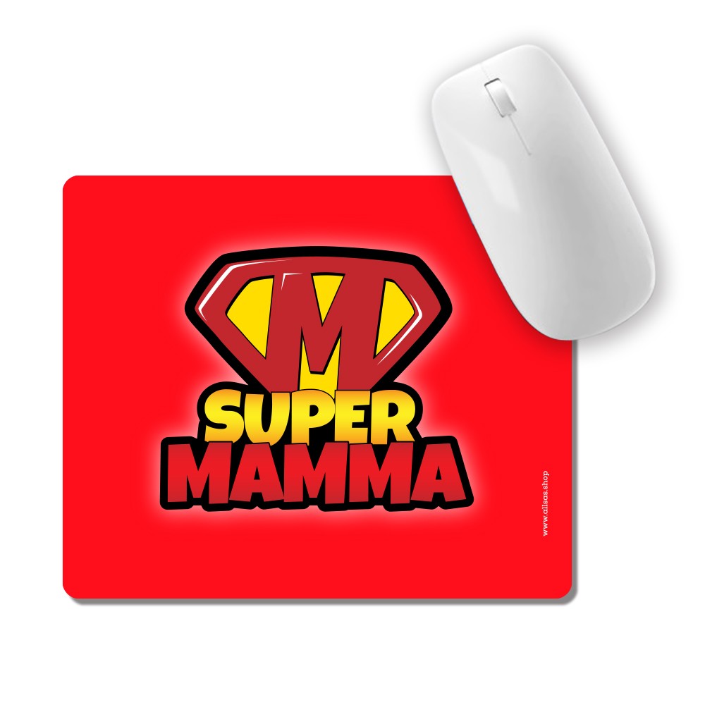 Tappetino Mouse "Super mamma"