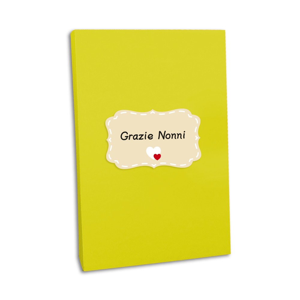 Quadretto bianco "Grazie Nonni"  idea regalo
