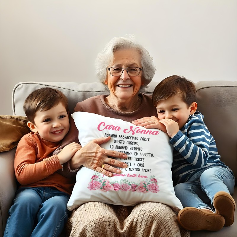 Cuscino + Imbottitura Red "Cara nonna"