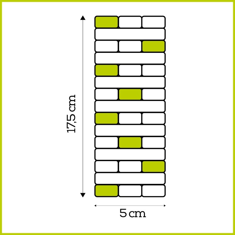 Gioco Jenga in legno 'Papà giochiamo insieme'