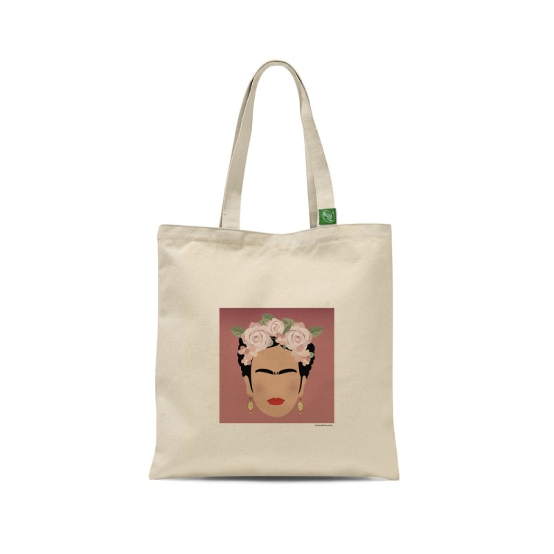 Frida Kahlo - Tote bag 100% cotone naturale o nero
