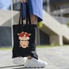 Frida Kahlo - Tote bag 100% cotone nero