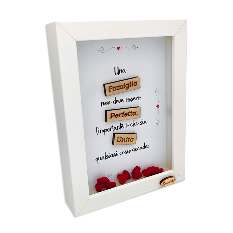 Quadretto bianco "La Famiglia"