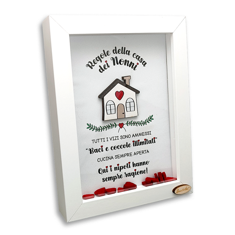 Quadretto "Regole della casa dei nonni"