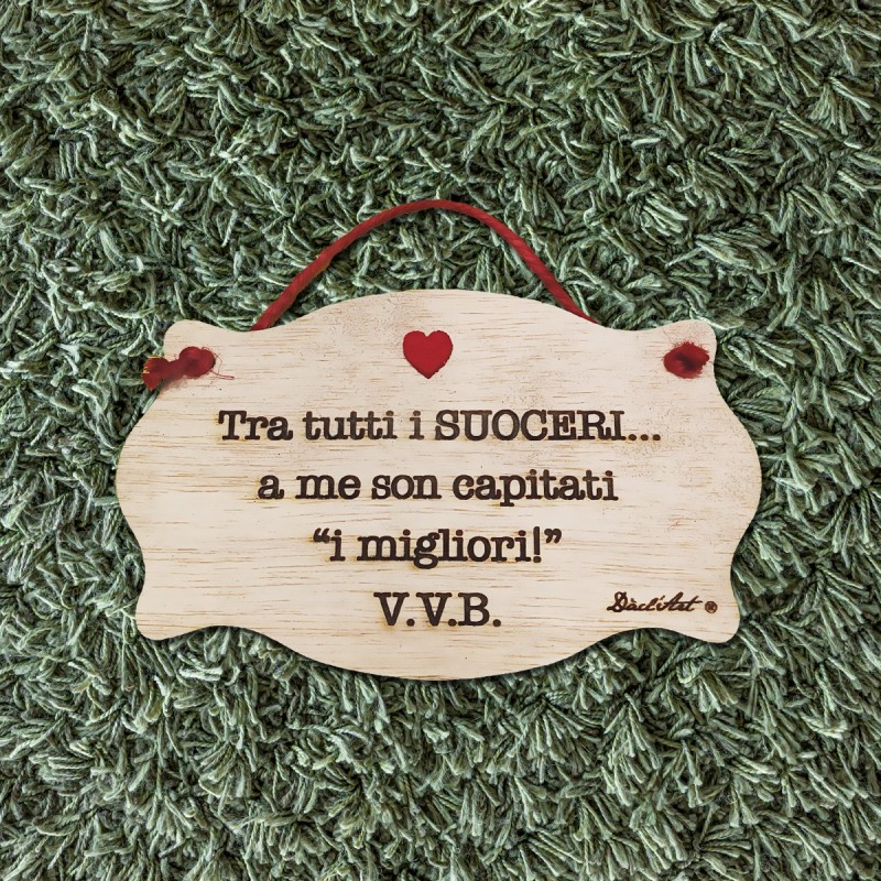 Targa rettangolare "Suoceri"