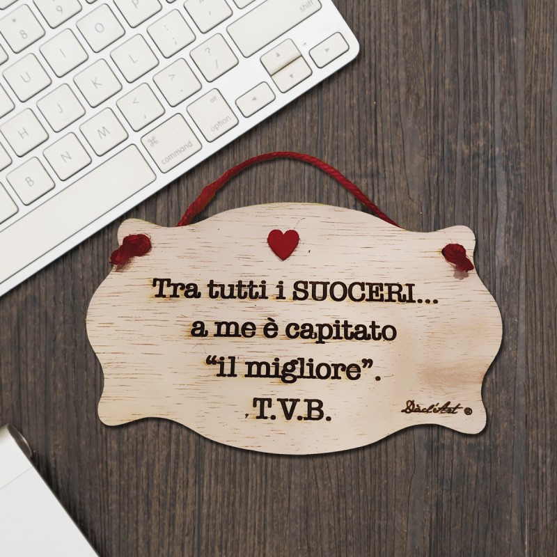 Targa rettangolare "Suocero"