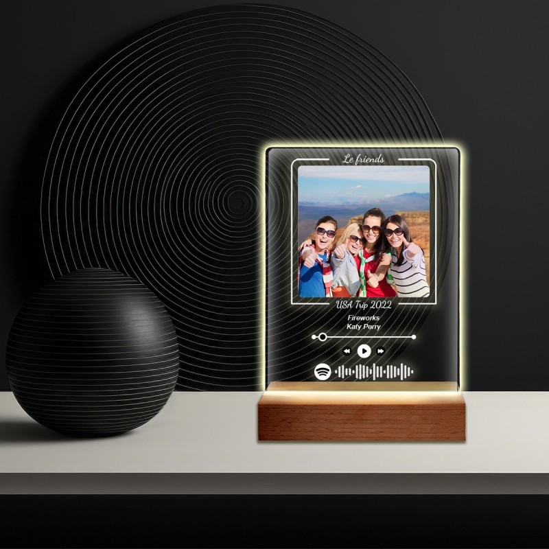 Lampada Spotify in plexiglass