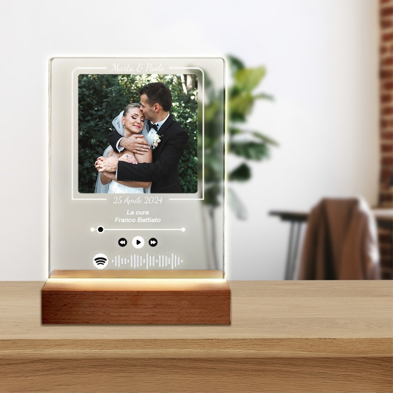 Lampada Spotify in plexiglass