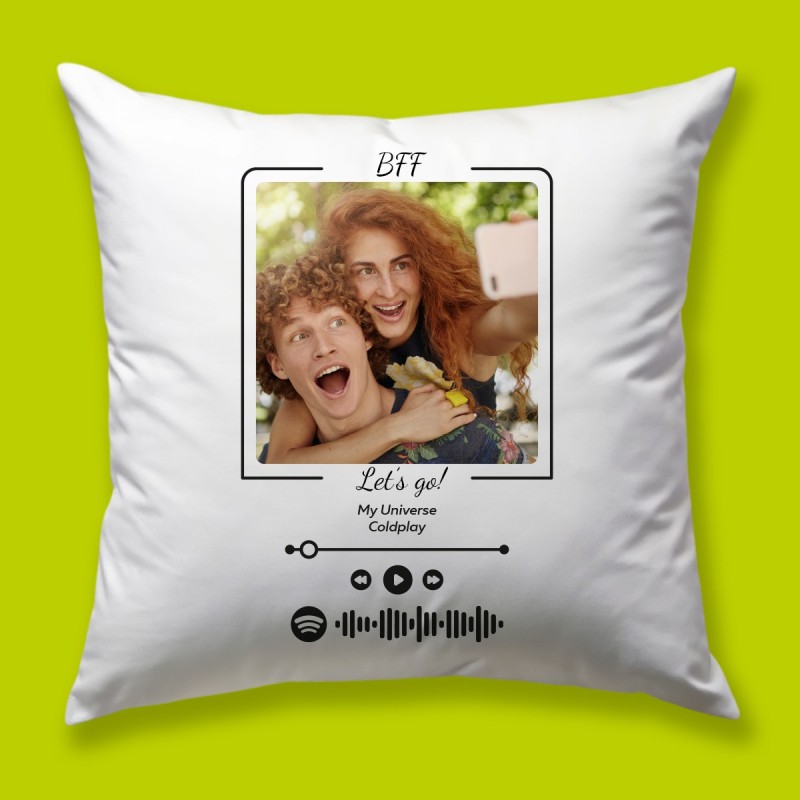 Cuscino Personalizzato Spotify con Canzone e Foto | Dacl'Art