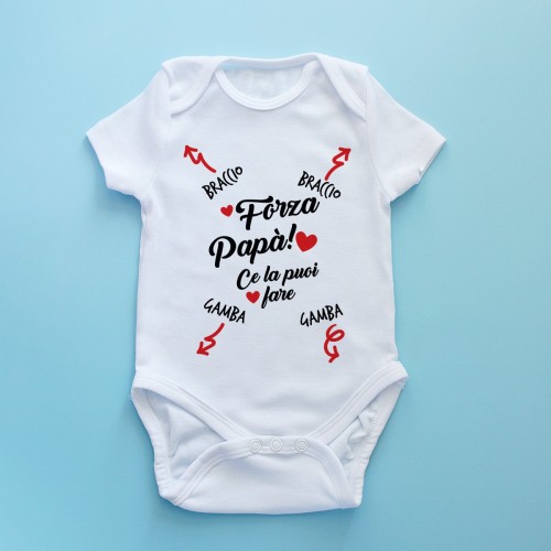Body Neonato "Forza Papà"
