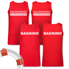 Canotta per uomo 100% cotone  "Salvataggio Lifeguard"