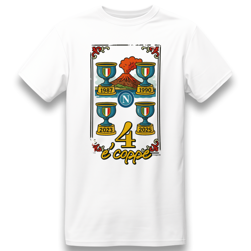 T-Shirt per uomo 100% cotone Grande Tifoso Tale Padre NAPOLI