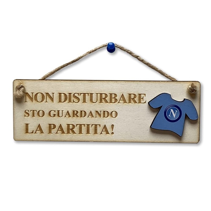 Targa rettangolare "Non disturbare sto guardando la partita!"