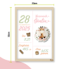 Cornice Nascita Personalizzata "Giraffa"