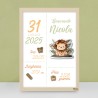 Cornice Nascita Personalizzata "Leone"