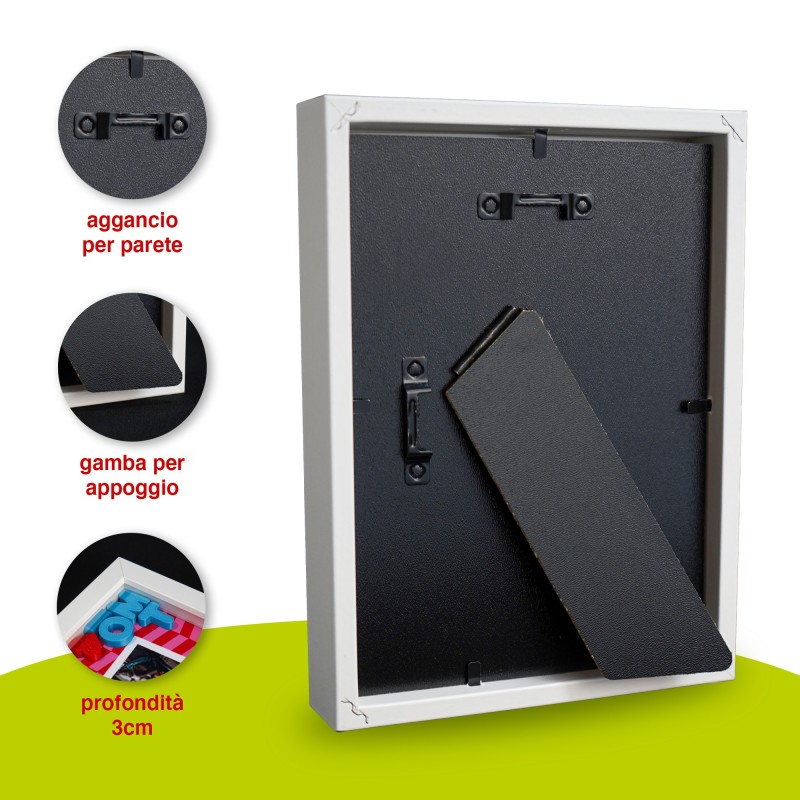 Scritte 3D Ti Amo in cornice profonda shadow box Regalo San Valentino