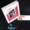 Scritte 3D Ti Amo in cornice profonda shadow box Regalo San Valentino