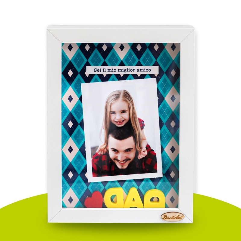 Cornice 3D Personalizzata Papà DAD | Regalo Festa del Papà Dacl’Art