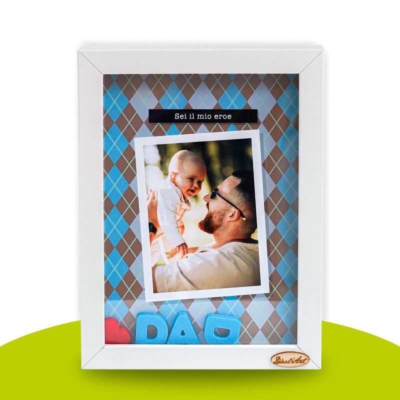 Cornice 3D Personalizzata Papà DAD | Regalo Festa del Papà Dacl’Art